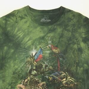 The Mountain Jungle Short Sleeve Casual Graphic T Shirt Adult Mens Size L Green